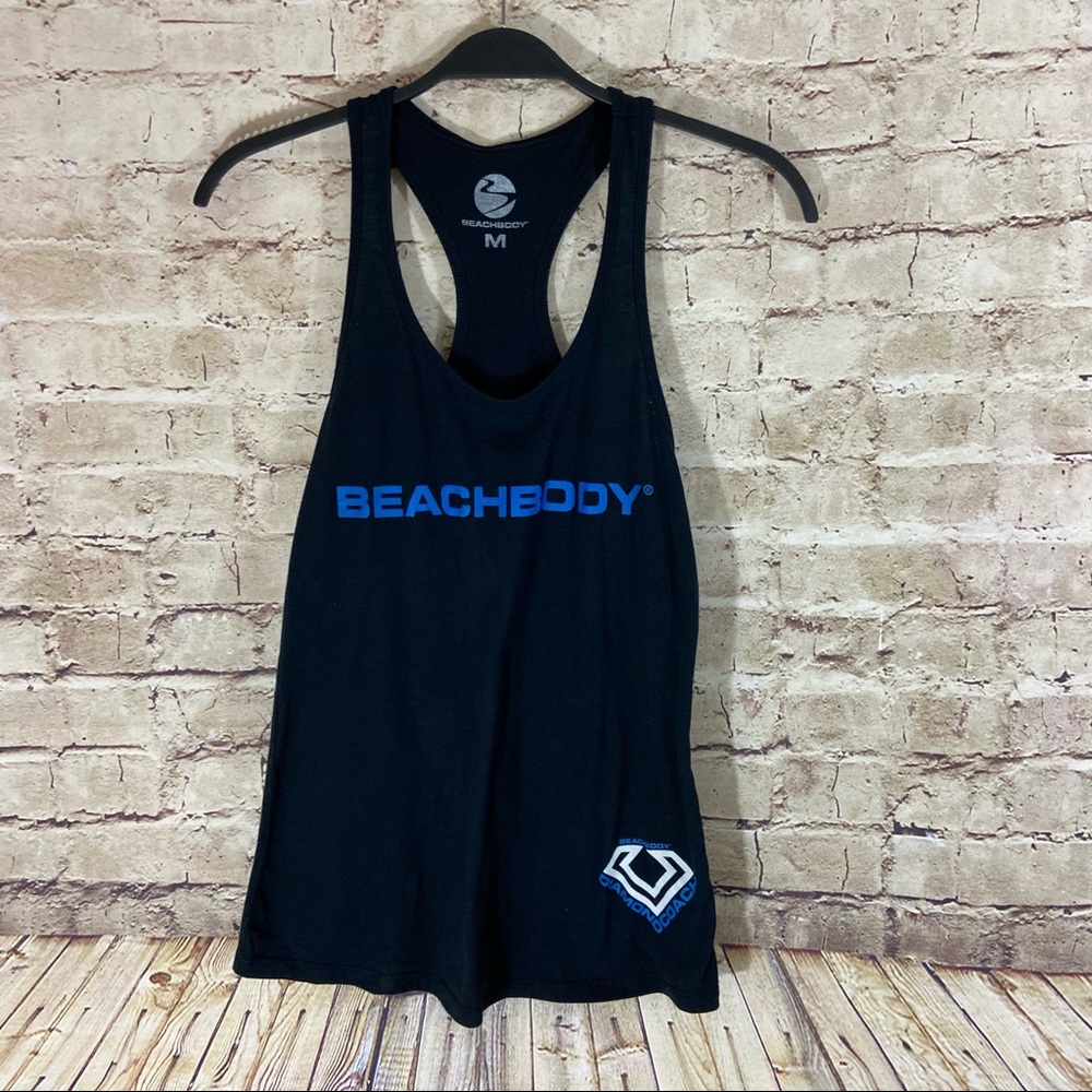 Beach body diamond coach racer back tank top size medium